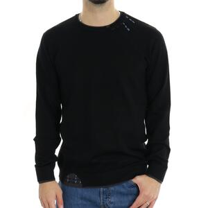 MAGLIA RICAMI NERO